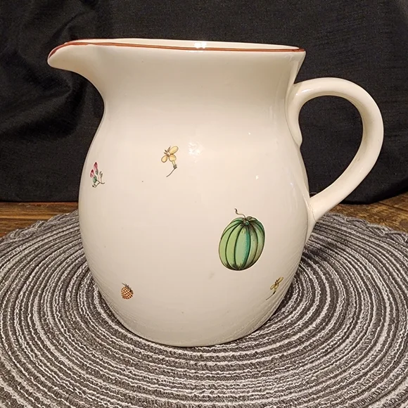 Ceramic Pitcher - Vintage Fruit design - - Picture 2 of 8